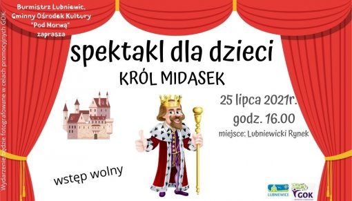 Spektakl dla dzieci na lubniewickim rynku 25 lipiec 2021r.