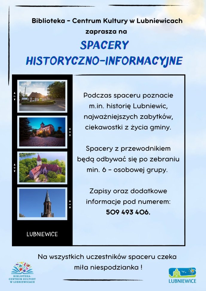 Spacery Historyczno-Informacyjne po gminie Lubniewice